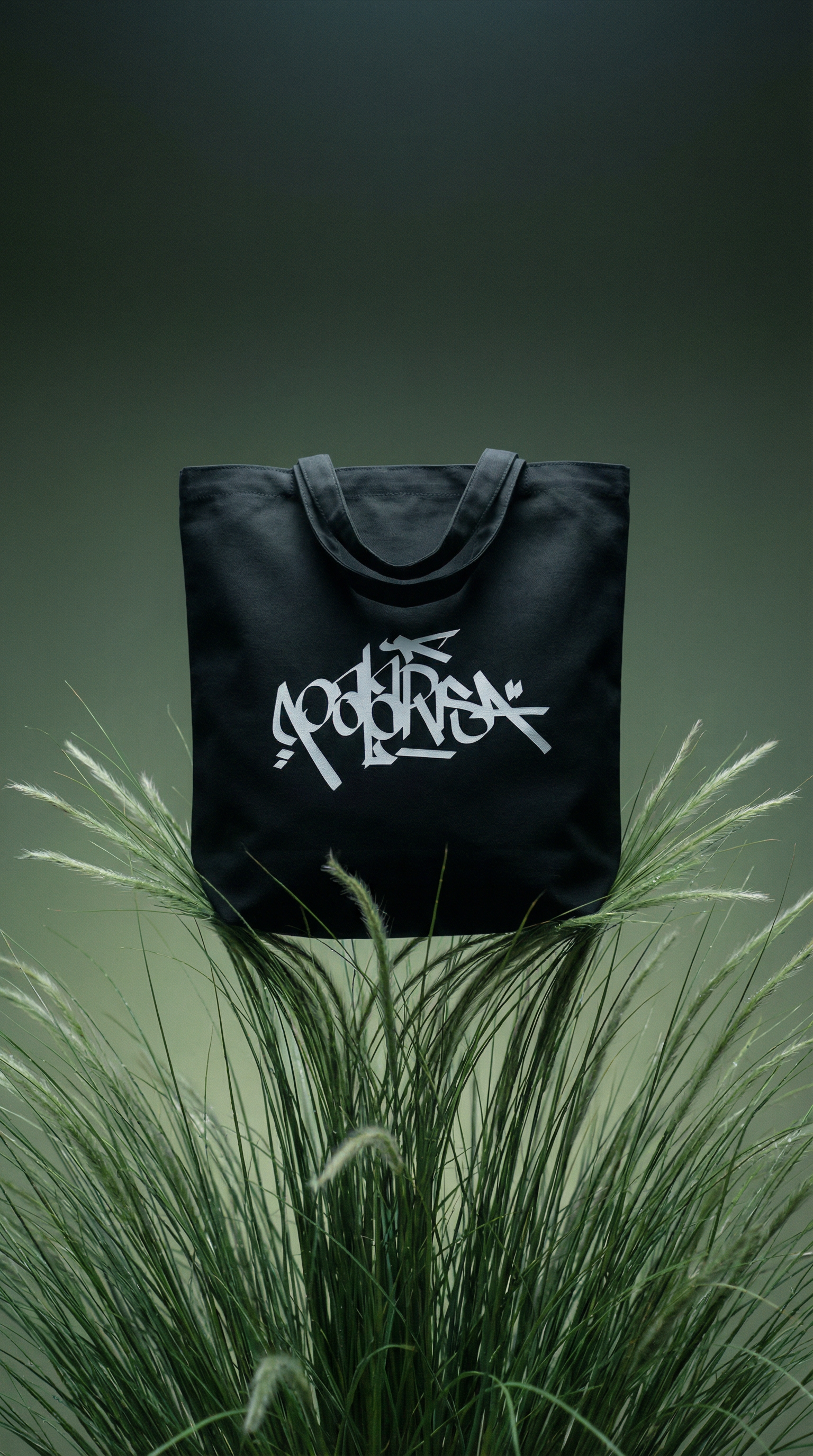 black tote bag